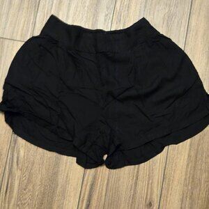 American Eagle Black Short Pull On Shorts With Pockets Size Small EUC